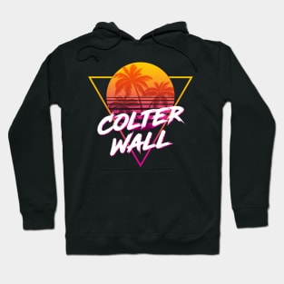 Colter Wall - Proud Name Retro 80s Sunset Aesthetic Design Hoodie